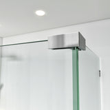 Frameless L-Shaped Swing Shower Door – 72" – Model BC01