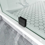 Diamond Shape Glass Swing shower Door Height 72" BZ - 08 - Bakiwhs