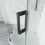 Diamond Shape Glass Swing shower Door Height 72" BZ - 08 - Bakiwhs