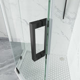 Diamond Shape Glass Swing shower Door Height 72" BZ - 08 - Bakiwhs