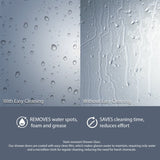 Diamond Shape Glass Swing shower Door Height 72" BZ - 08 - Bakiwhs