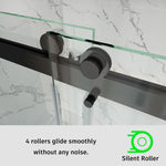 Frameless Double Sliding Shower Door Stainless Steel BD - 01 - Bakiwhs