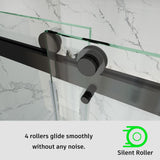 Frameless Double Sliding Shower Door Stainless Steel BD - 01 - Bakiwhs