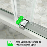 Frameless Double Sliding Shower Door Stainless Steel BD - 01 - Bakiwhs