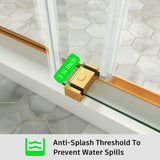 Frameless Double Sliding Shower Door Stainless Steel BD - 01 - Bakiwhs