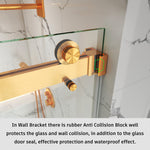 Frameless Double Sliding Shower Door Stainless Steel BD - 01 - Bakiwhs