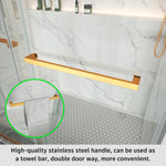 Frameless Double Sliding Shower Door Stainless Steel BD - 01 - Bakiwhs