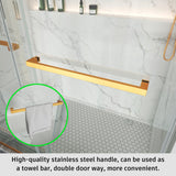 Frameless Double Sliding Shower Door Stainless Steel BD - 01 - Bakiwhs