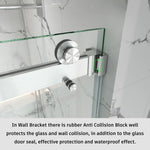 Frameless Double Sliding Shower Door Stainless Steel BD - 01 - Bakiwhs