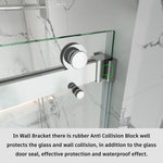 Frameless Double Sliding Shower Door Stainless Steel BD - 01 - Bakiwhs