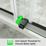 Frameless Double Sliding Shower Door Stainless Steel BD - 01 - Bakiwhs