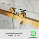 Frameless Double Sliding Shower Door Stainless Steel BD - 01 - Bakiwhs