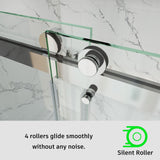 Frameless Double Sliding Shower Door Stainless Steel BD - 01 - Bakiwhs