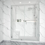 Frameless Shower Swing Door Brass Hardware Height 80" BC - 06 - Bakiwhs