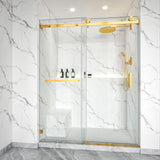 Frameless Single Sliding Shower Door 3/8 Tempered Glass BS - 05 - Bakiwhs
