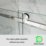 Frameless Single Sliding Shower Door 3/8 Tempered Glass BS - 05 - Bakiwhs