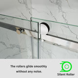 Frameless Single Sliding Shower Door 3/8 Tempered Glass BS - 05 - Bakiwhs