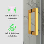 Frameless Single Sliding Shower Door 3/8 Tempered Glass BS - 05 - Bakiwhs