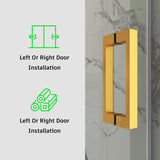 Frameless Single Sliding Shower Door 3/8 Tempered Glass BS - 05 - Bakiwhs