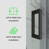 Frameless Single Sliding Shower Door 3/8 Tempered Glass BS - 05 - Bakiwhs