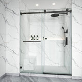 Frameless Single Sliding Shower Door 3/8 Tempered Glass BS - 05 - Bakiwhs