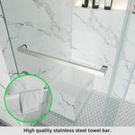 Frameless Single Sliding Shower Door 3/8 Tempered Glass BS - 05 - Bakiwhs