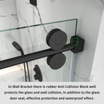 Single Sliding Frameless Shower Door Round Bar BS - 04 - Bakiwhs