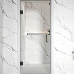 Single Swing Glass Door for Shower Brass Hardware Height 80" BC - 10 - Bakiwhs