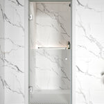 Single Swing Glass Door for Shower Brass Hardware Height 80" BC - 10 - Bakiwhs