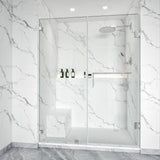 Swing Glass Door for Shower Brass Hardware Height 76" BC - 05 - Bakiwhs