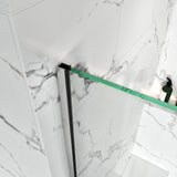 U Channel on Fixed Panel Swing Door Brass Hardware Height 76" BC - 08 - Bakiwhs