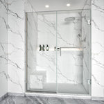 U Channel on Fixed Panel Swing Door Brass Hardware Height 76" BC - 08 - Bakiwhs