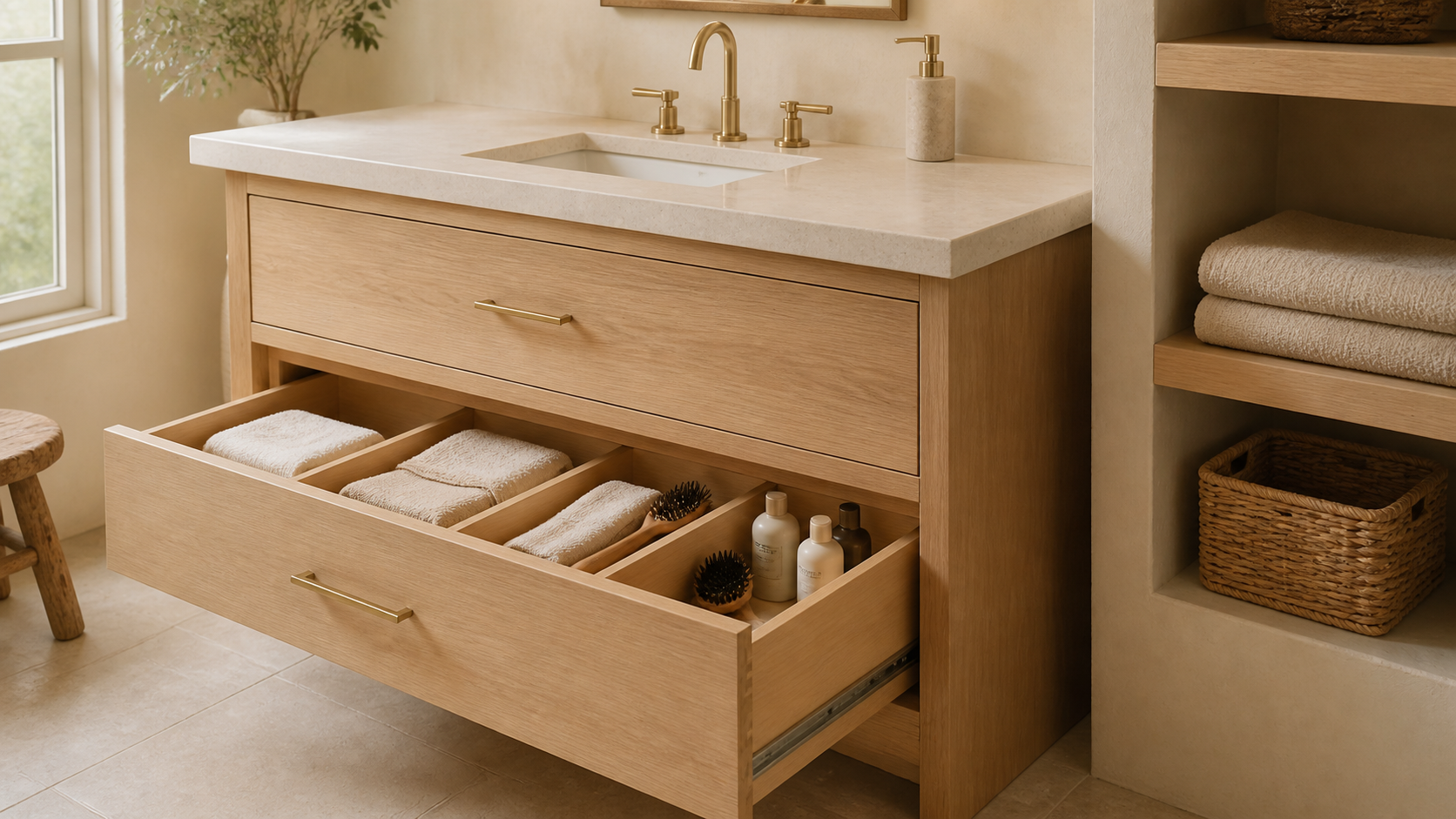 Can Bathroom Storage Ideas Keep Your Counters Clear? Yes—Give Everyday Items a Better Home
