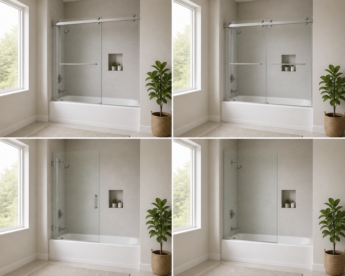 Glass Shower Doors for Tubs: Types, Styles and Buying Tips