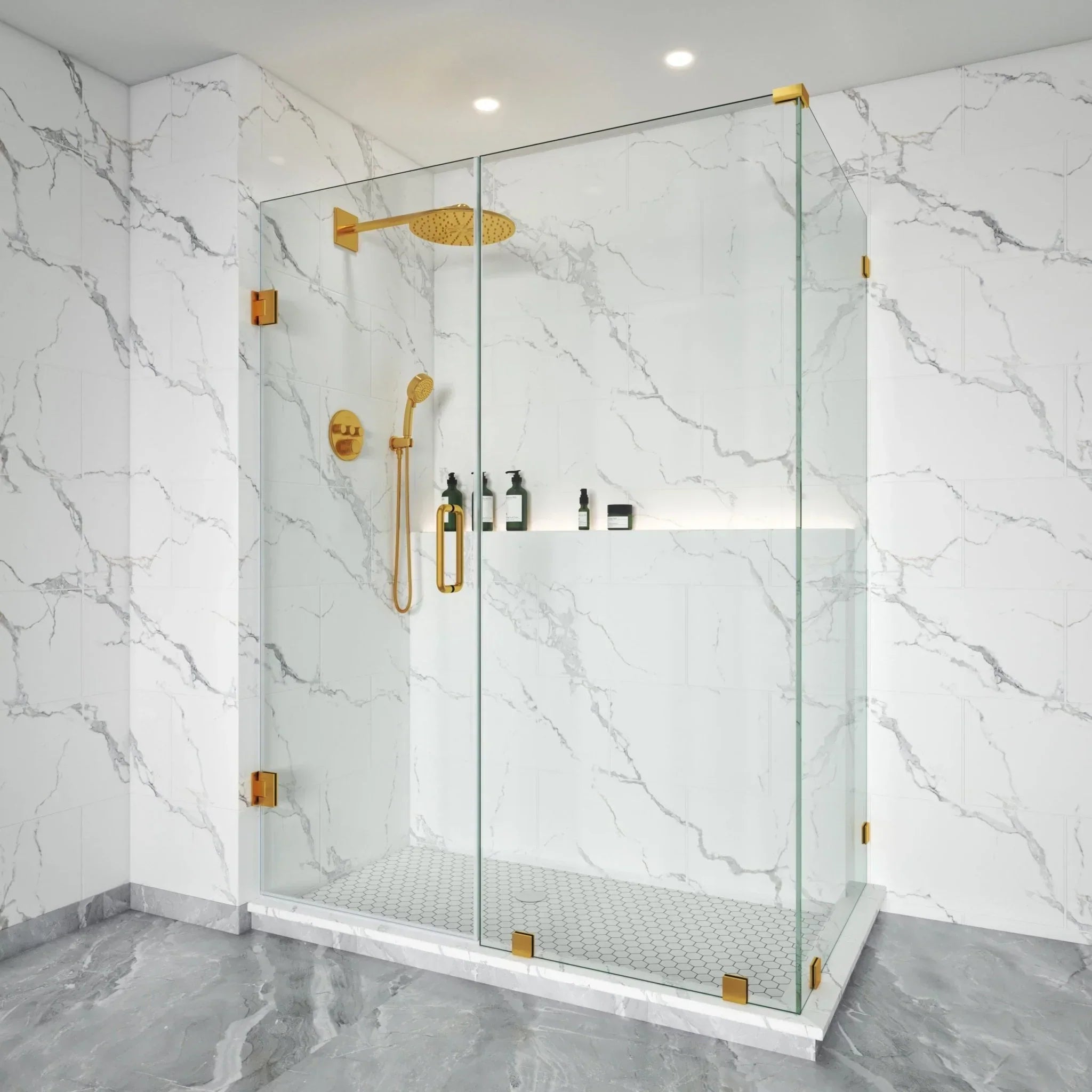 Is the Swing Frameless Shower Door with L-Style Brass Hardware the Right Choice for Your Bathroom? - Bakiwhs