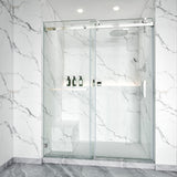 Frameless Single Sliding Shower Door 3/8 Tempered Glass BS-05