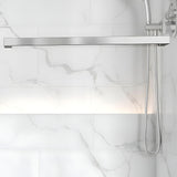 Double Sliding Frameless Tub Shower Door 3/8" Glass BD-01