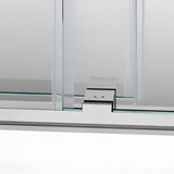 Double Sliding Frameless Tub Shower Door 3/8" Glass BD-01