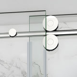 Single Sliding Frameless Shower Door Round Bar BS-04