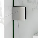 Tub Shower Door Frameless Single Sliding Square Bar BS-05