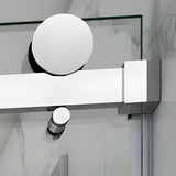 Tub Shower Door Frameless Single Sliding Square Bar BS-05