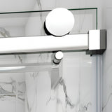 Frameless Single Sliding Shower Door 3/8 Tempered Glass BS-05