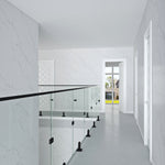 Balcony Railing with 1/2" Thick Tempered Glass and Stainless Steel Fittings - Post Design - Bakiwhs