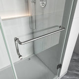 Bathroom Swing Door Frameless Glass Brass Hardware Height 72" BC - 04 - Bakiwhs
