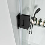 Bathroom Swing Door Frameless Glass Brass Hardware Height 72" BC - 04 - Bakiwhs
