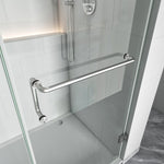 Bathroom Swing Door Frameless Glass Brass Hardware Height 72" BC - 04 - Bakiwhs