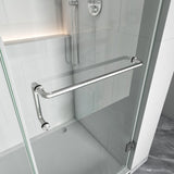 Bathroom Swing Door Frameless Glass Brass Hardware Height 72" BC - 04 - Bakiwhs