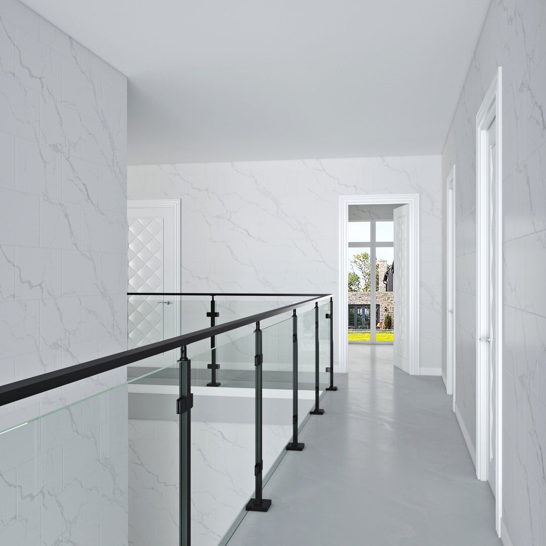 Metal Frame and Easy-to-Clean Transparent Glass 1/2