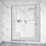 Shower Swing Door with U Channel on Fixed Panel Width Adjustable Height 80" BC - 09 - Bakiwhs