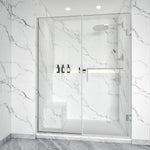 Shower Swing Door with U Channel on Fixed Panel Width Adjustable Height 80" BC - 09 - Bakiwhs